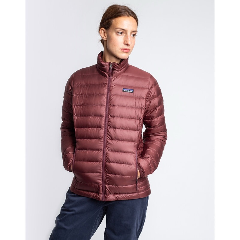 Patagonia Women's Women's Down Sweater Jacket in Dark Ruby